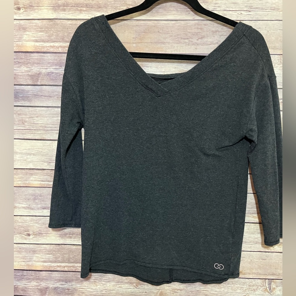 ⭐️ Calia By Carrie Underwood Sweatshirt Size XS Oversized Charcoal Gray E1